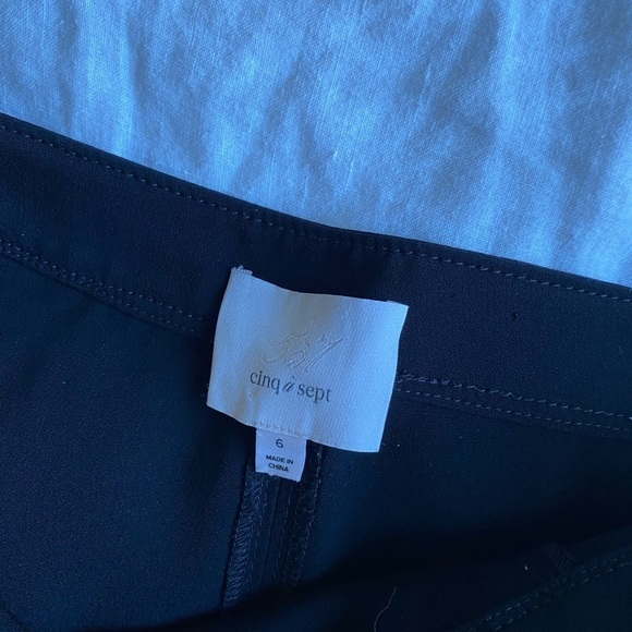 Cinq a Sept Women’s Wide Leg Cropped Trousers in Black Size 6 Business Casual - Picture 4 of 8